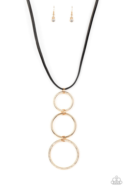 Curvy Couture - gold - Paparazzi necklace