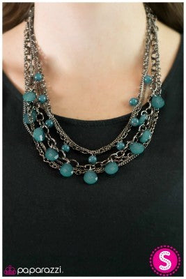 Cut and Run - Blue - Paparazzi necklace