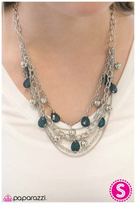 Cut and Run - blue - Paparazzi necklace