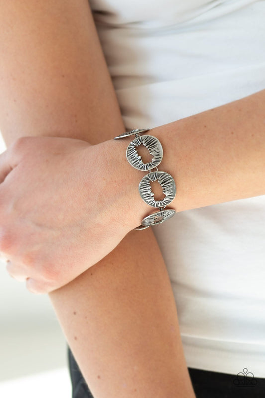 Cut it Out-silver-Paparazzi bracelet