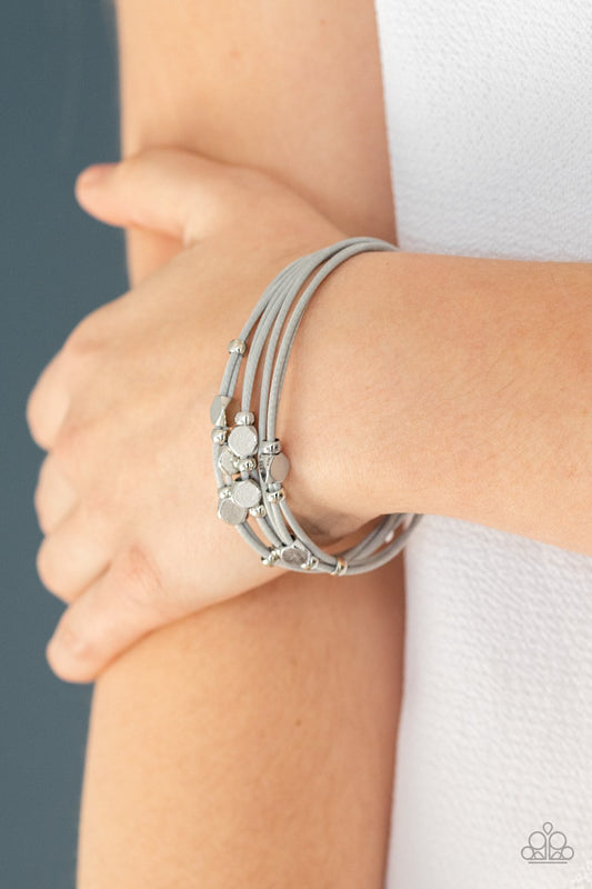 Cut the Cord-silver-Paparazzi bracelet