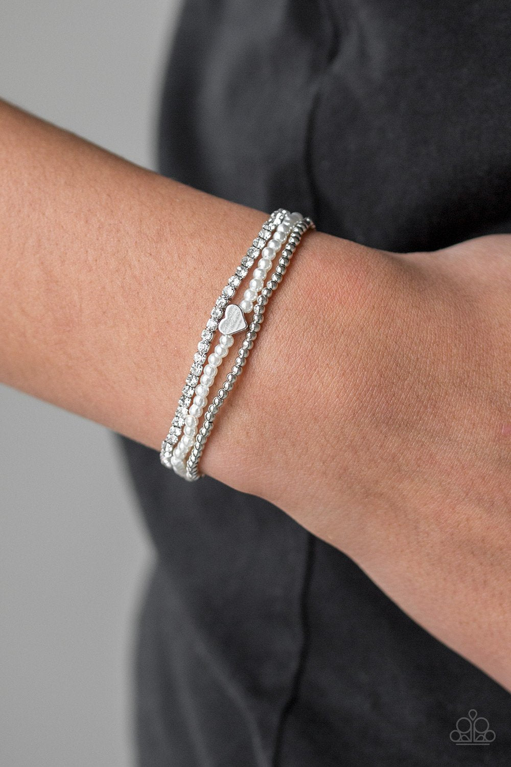 Cuter Than Cupid - white - Paparazzi bracelet