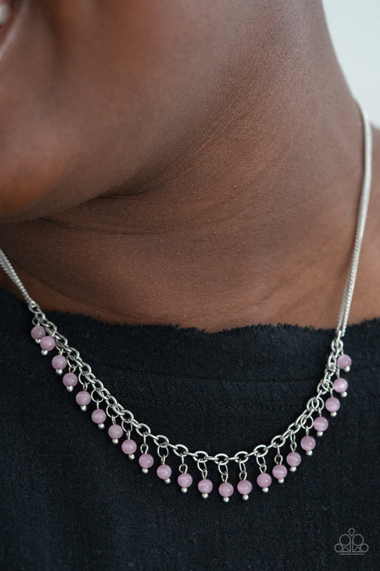 DEW a Double Take - pink - Paparazzi necklace