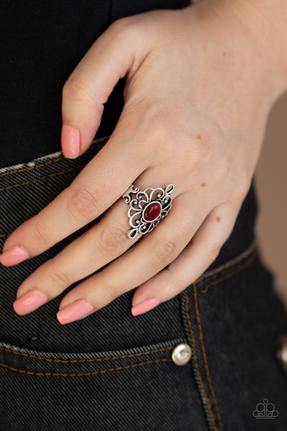 DEW Your Thing - red - Paparazzi ring