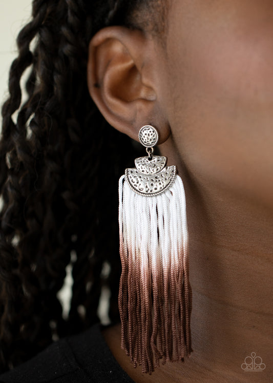 DIP It Up - brown - Paparazzi earrings