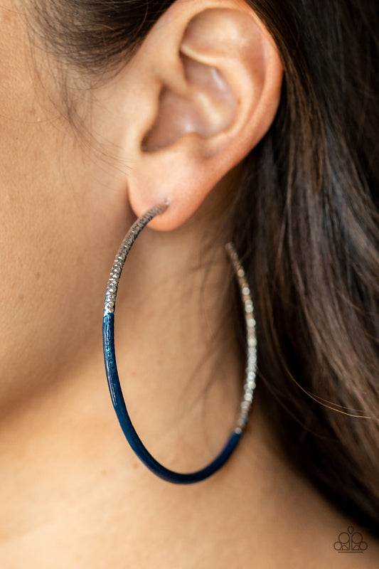 DIP, DIP, Hooray! - blue - Paparazzi earrings