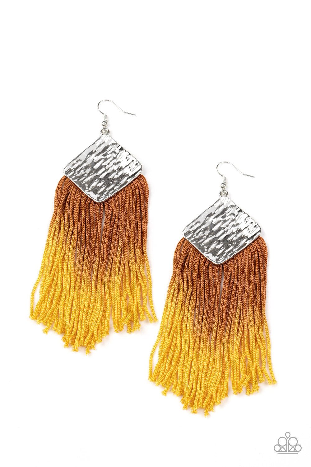DIP the Scales - yellow - Paparazzi earrings