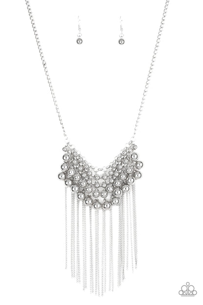 DIVA-de and Rule - silver - Paparazzi necklace