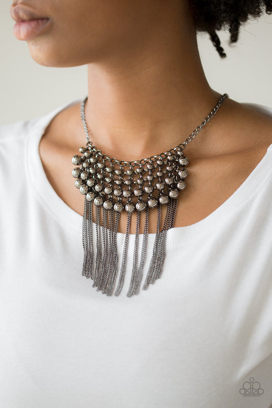 DIVA-de and Rule - black - Paparazzi necklace