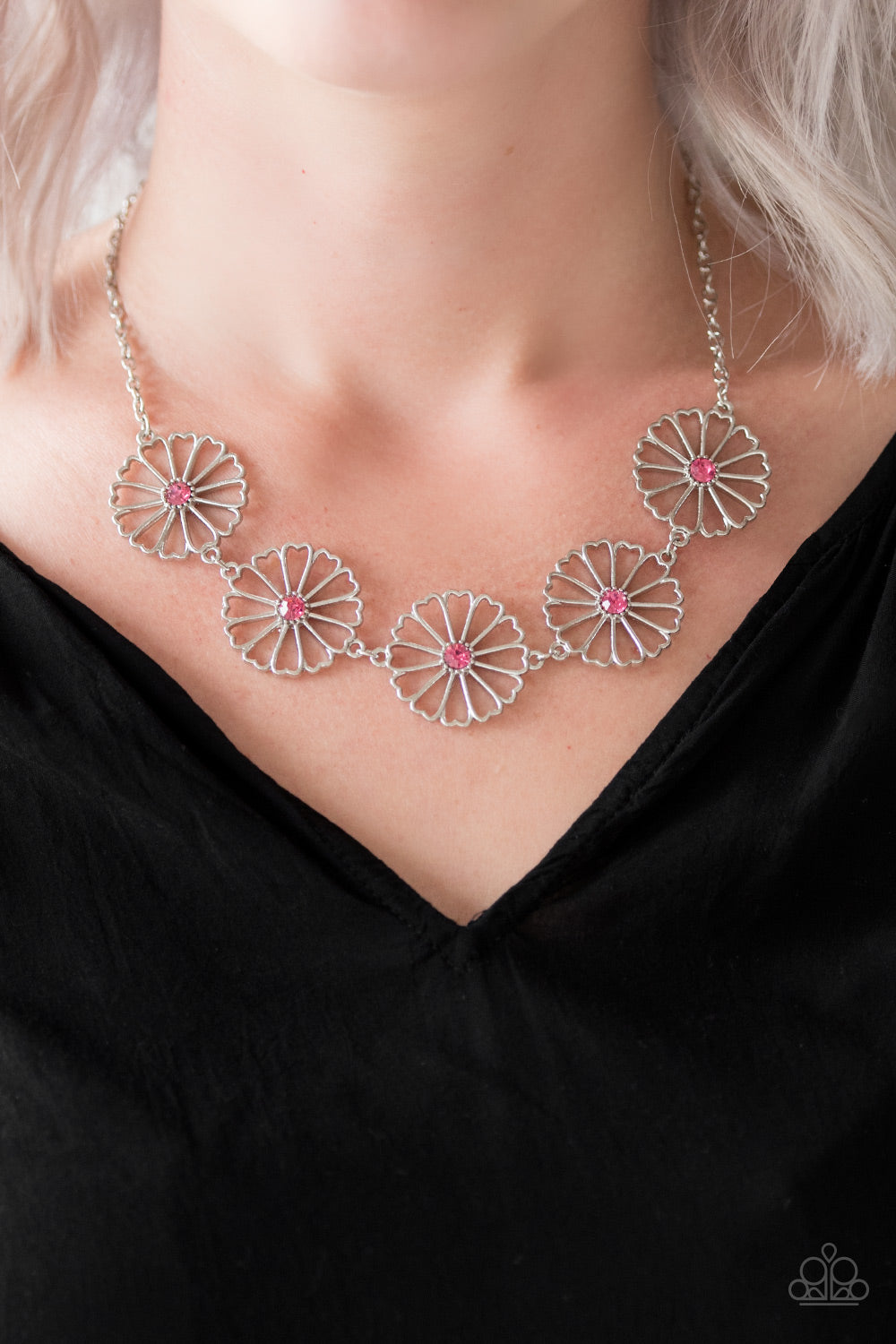 Daffodil Gardens - pink - Paparazzi necklace