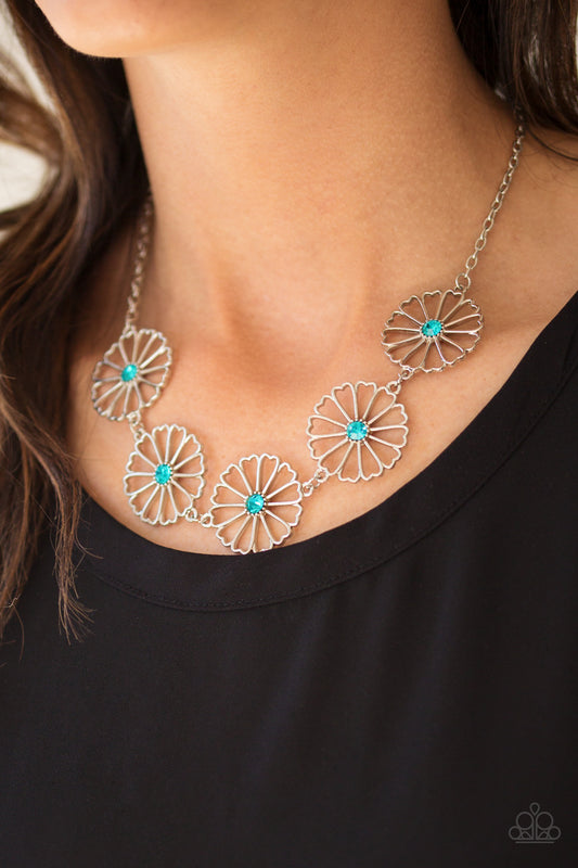 Daffodil Gardens - blue - Paparazzi necklace