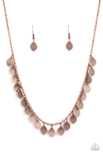 Dainty DISCovery - copper - Paparazzi necklace