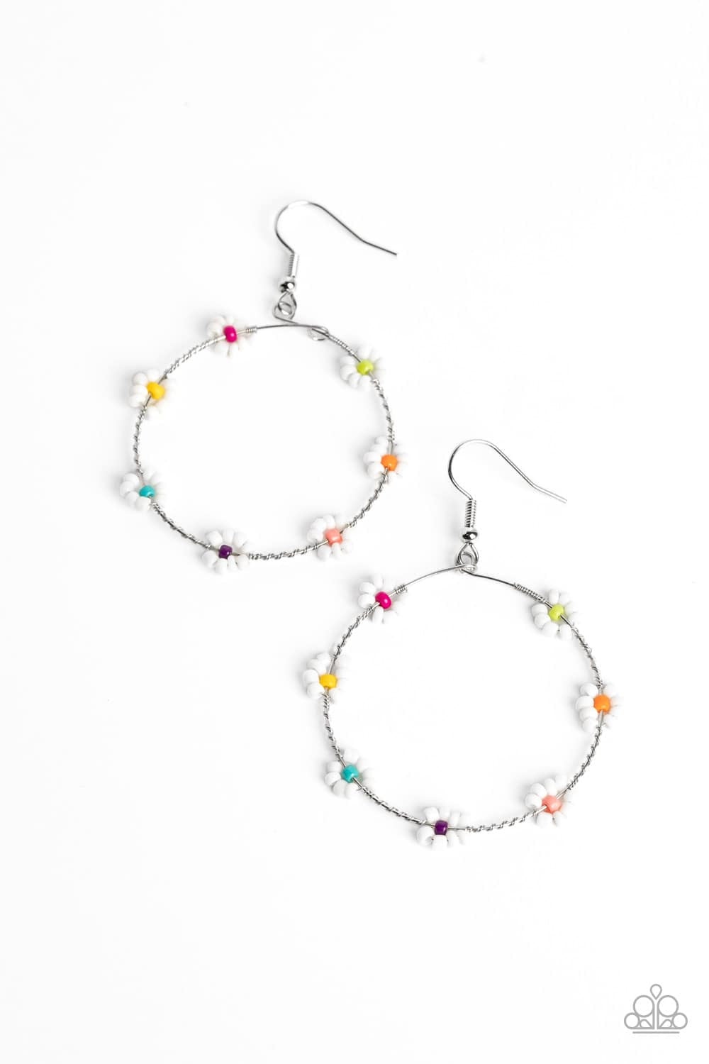 Dainty Daisies - multi - Paparazzi earrings
