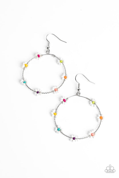 Dainty Daisies - multi - Paparazzi earrings