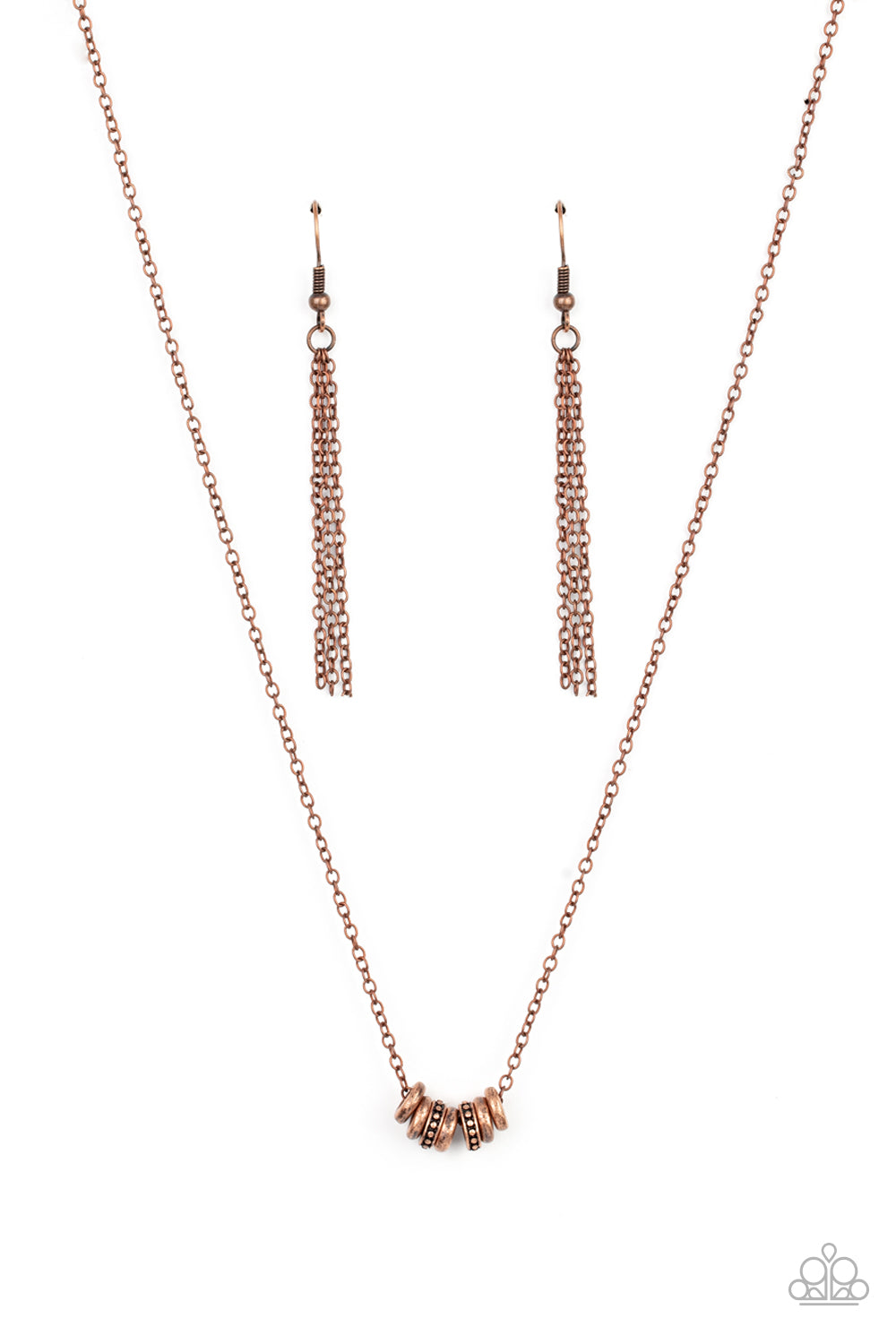Dainty Dalliance - copper - Paparazzi necklace
