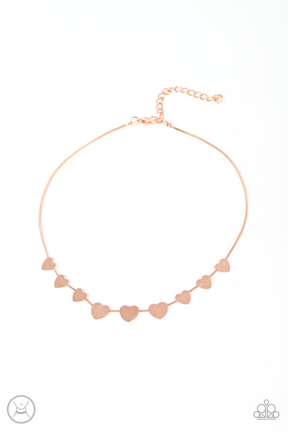 Dainty Desire - copper - Paparazzi necklace
