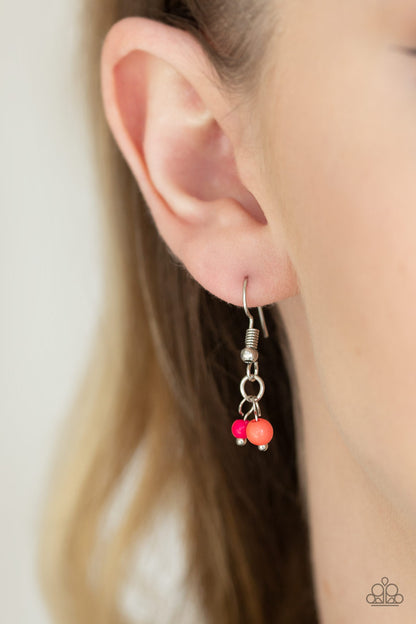 Dainty Distraction - orange - Paparazzi necklace