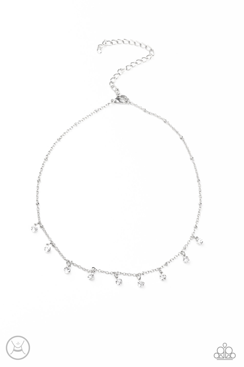 Dainty Diva - white - Paparazzi necklace
