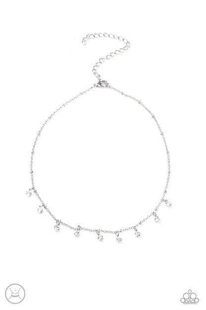 Dainty Diva - white - Paparazzi necklace