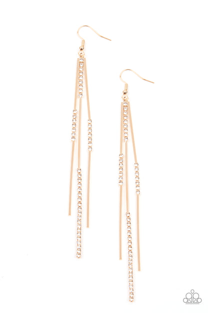 Dainty Dynamism - gold - Paparazzi earrings