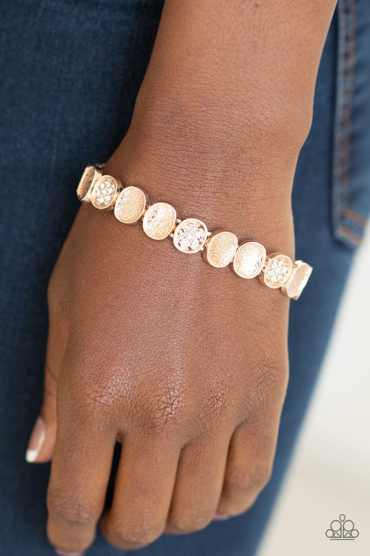 Dainty Queen-rose gold-Paparazzi bracelet
