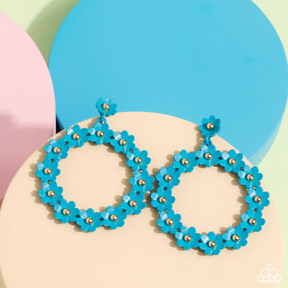 Daisy Meadows - blue - Paparazzi earrings