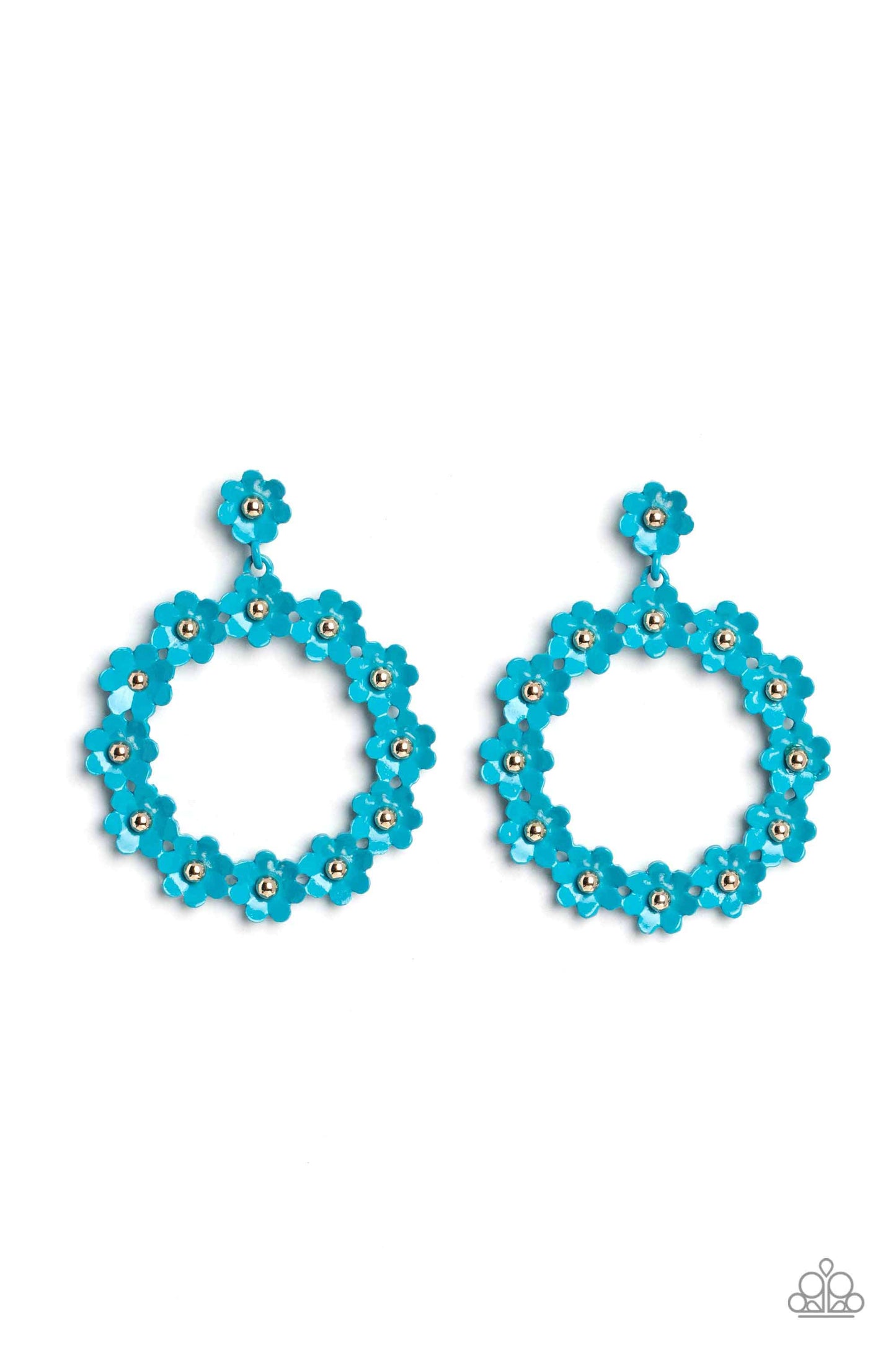 Daisy Meadows - blue - Paparazzi earrings