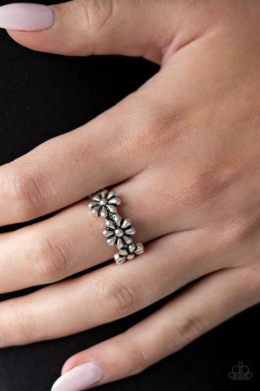 Daisy Dapper-silver-Paparazzi ring