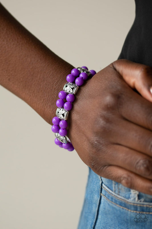 Daisy Debutante - purple - Paparazzi bracelet