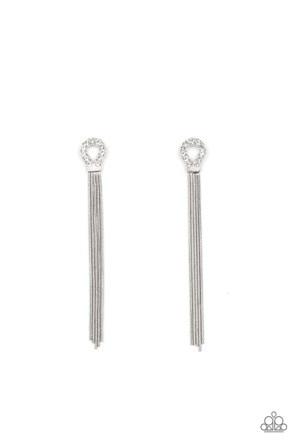 Dallas Debutante - white - Paparazzi earrings