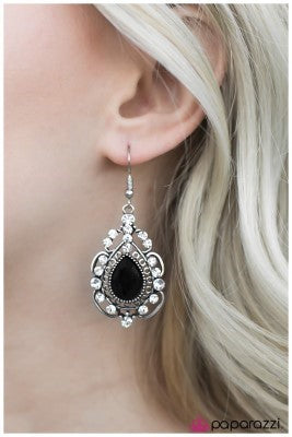 Dancing With The Stars - Black - Paparazzi earrings