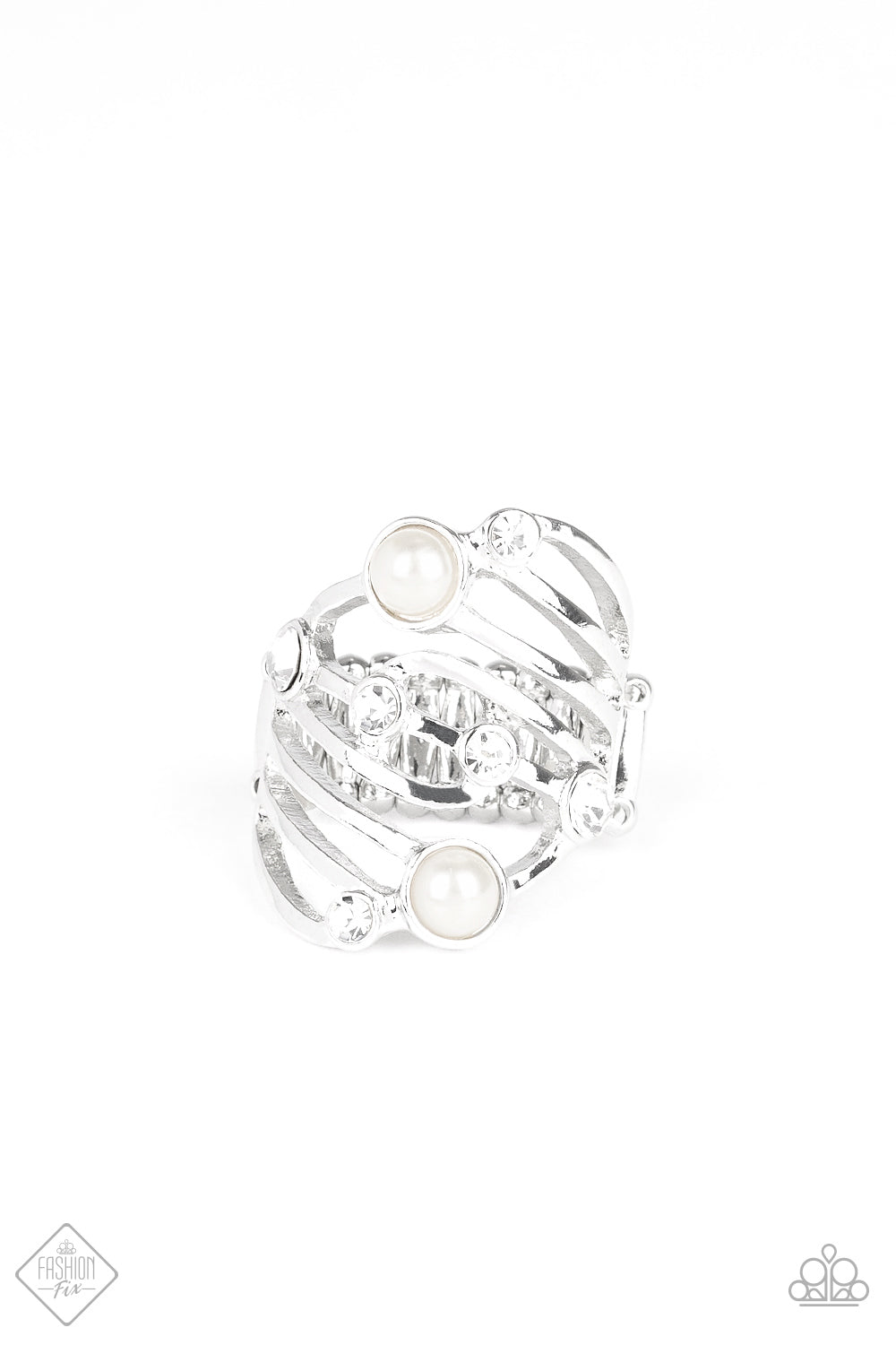 Dancing Diamonds - white - Paparazzi ring