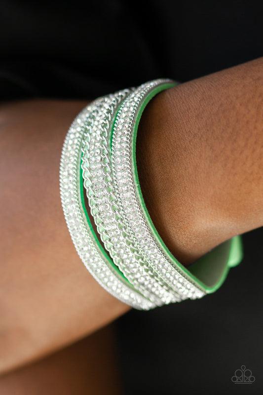 Dangerously Drama Queen - green - Paparazzi bracelet