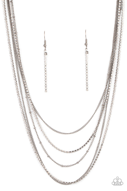 Dangerously Demure - black - Paparazzi necklace