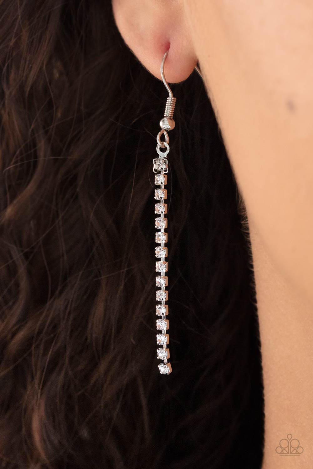 Dangerously Demure - white - Paparazzi necklace