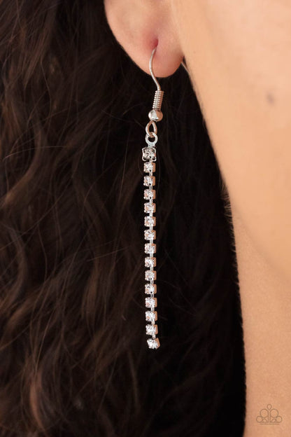 Dangerously Demure - white - Paparazzi necklace