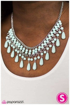 Daredevil - Blue - Paparazzi necklace