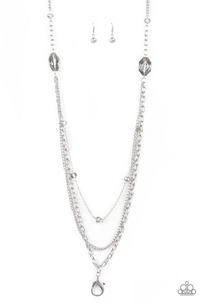 Dare to Dazzle - silver - Paparazzi necklace