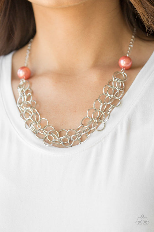 Daring Diva - orange - Paparazzi necklace