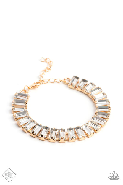 Darling Debutante - gold - Paparazzi bracelet