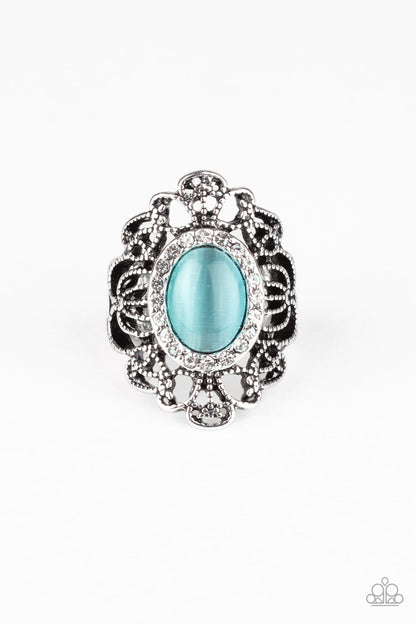 Dashingly Dewy - blue - Paparazzi ring
