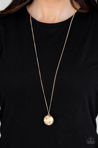 Dauntless Diva-gold-Paparazzi necklace