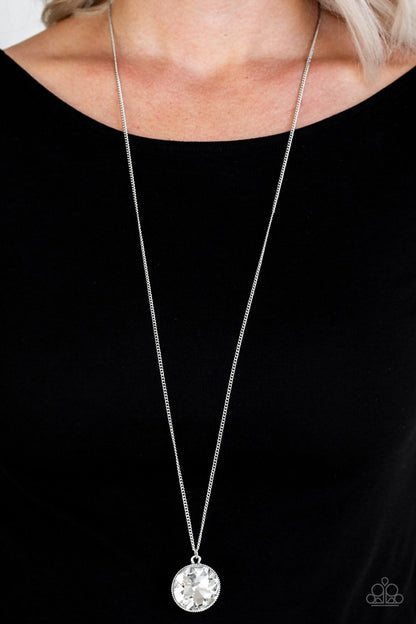 Dauntless Diva - white - Paparazzi necklace