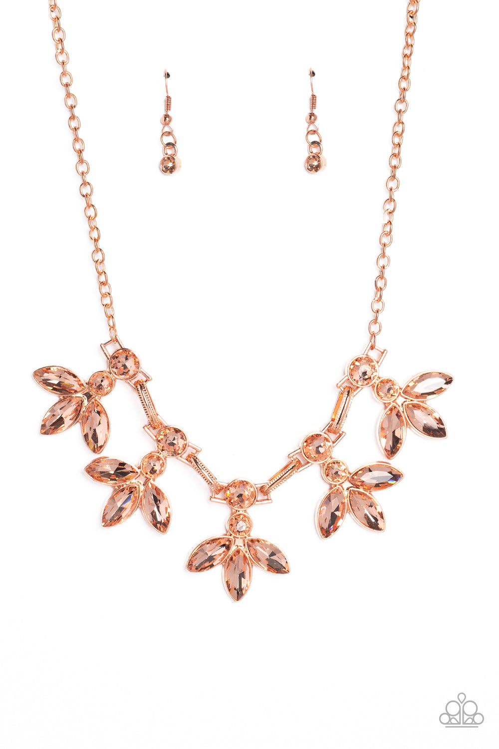 Dauntlessly Debonair - copper - Paparazzi necklace