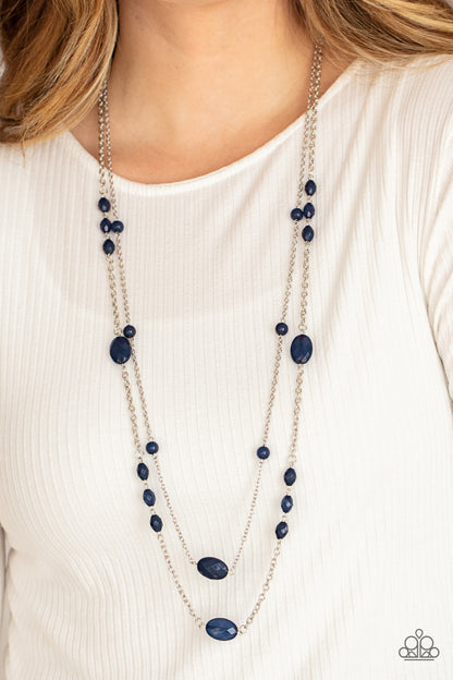 Day Trip Delights - blue - Paparazzi necklace