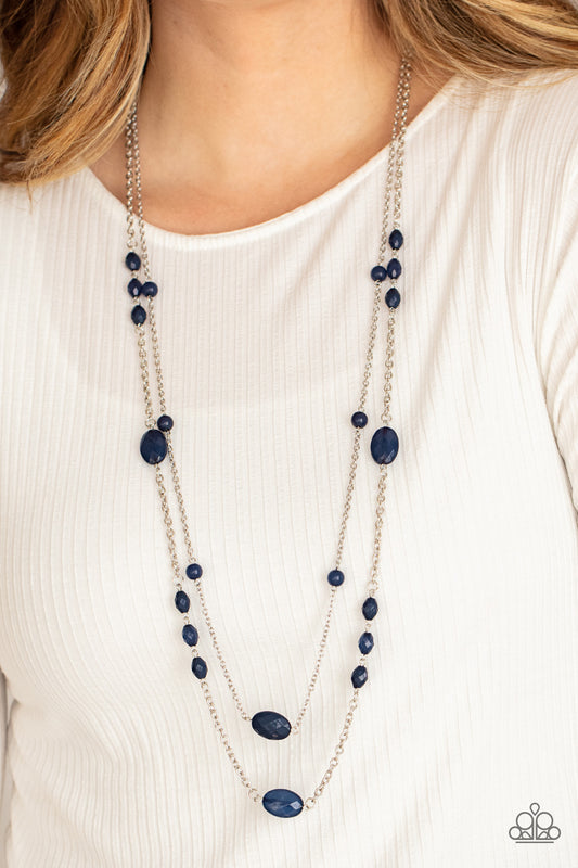Day Trip Delights - blue - Paparazzi necklace