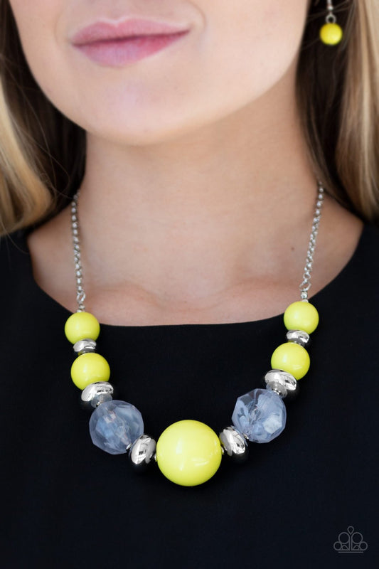 Daytime Drama - yellow - Paparazzi necklace