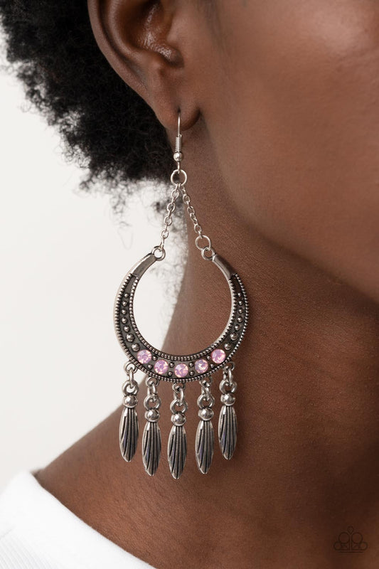 Day to DAYDREAM - pink - Paparazzi earrings