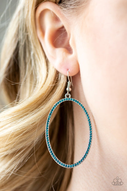 Dazzle On Demand-blue-Paparazzi earrings