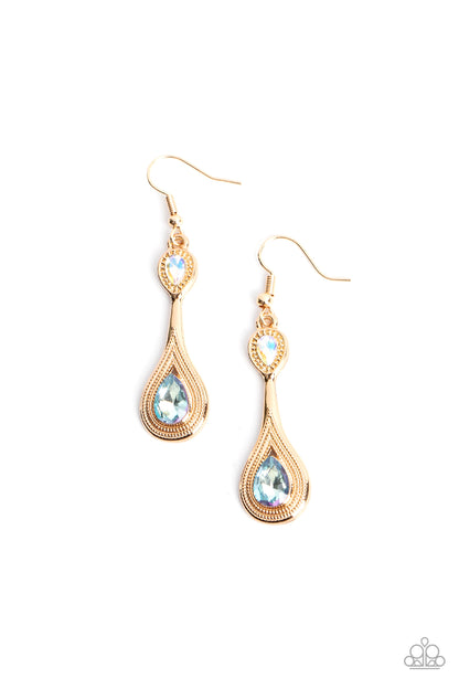 Dazzling Droplets - multi - Paparazzi earrings